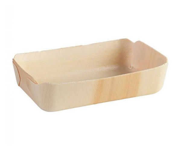 Madera Holzschale 175x110x40mm, 100 Stück