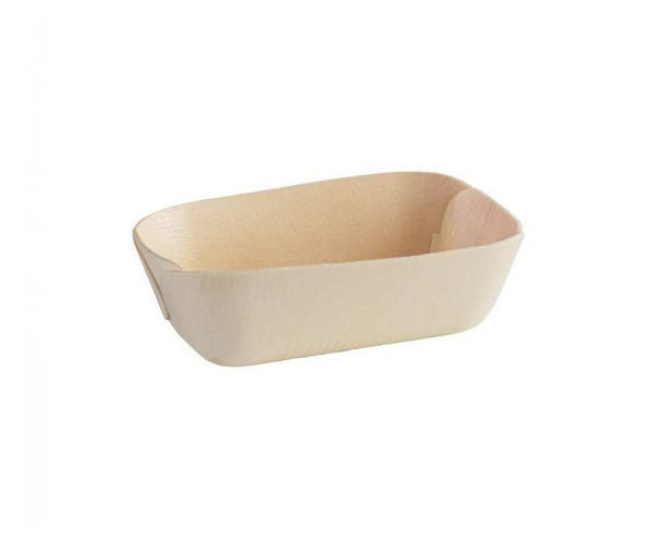Madera Holzschale 120x68x40mm, 100 Stück