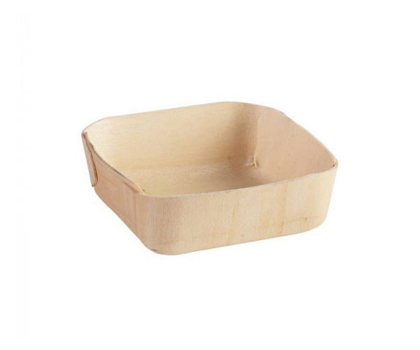Madera Holzschale 115x115x40mm, 100 Stück