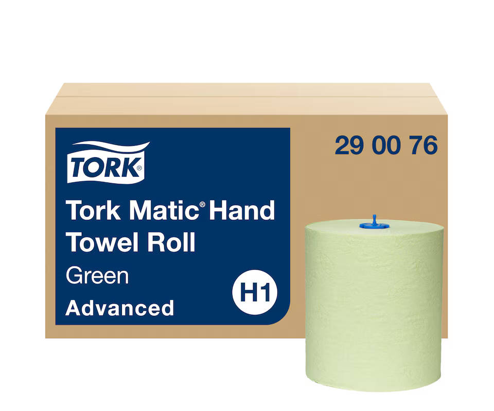 Tork Matic® grünes Rollenhandtuch Advanced, 2-lagig, 150m, 6 Rollen/VE