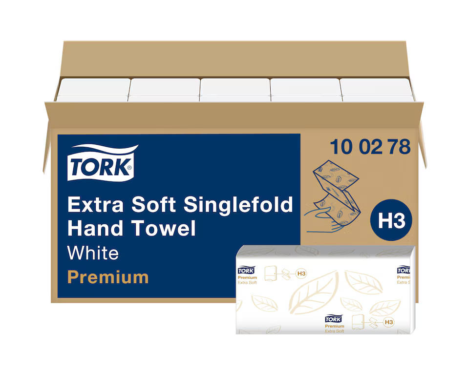 Tork Premium extra weiches Zickzack Handtuch 2-lagig, weiß, 15x200 Stück