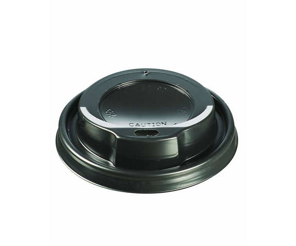 Domdeckel PS schwarz Ø 80mm für 200/150ml, 10x100 Stück