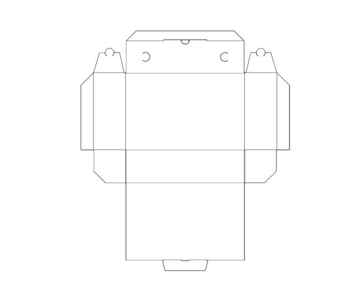 Pizza-Boxen weiß Calzone XL ohne Druck 400x160x60mm, 100 Stk.