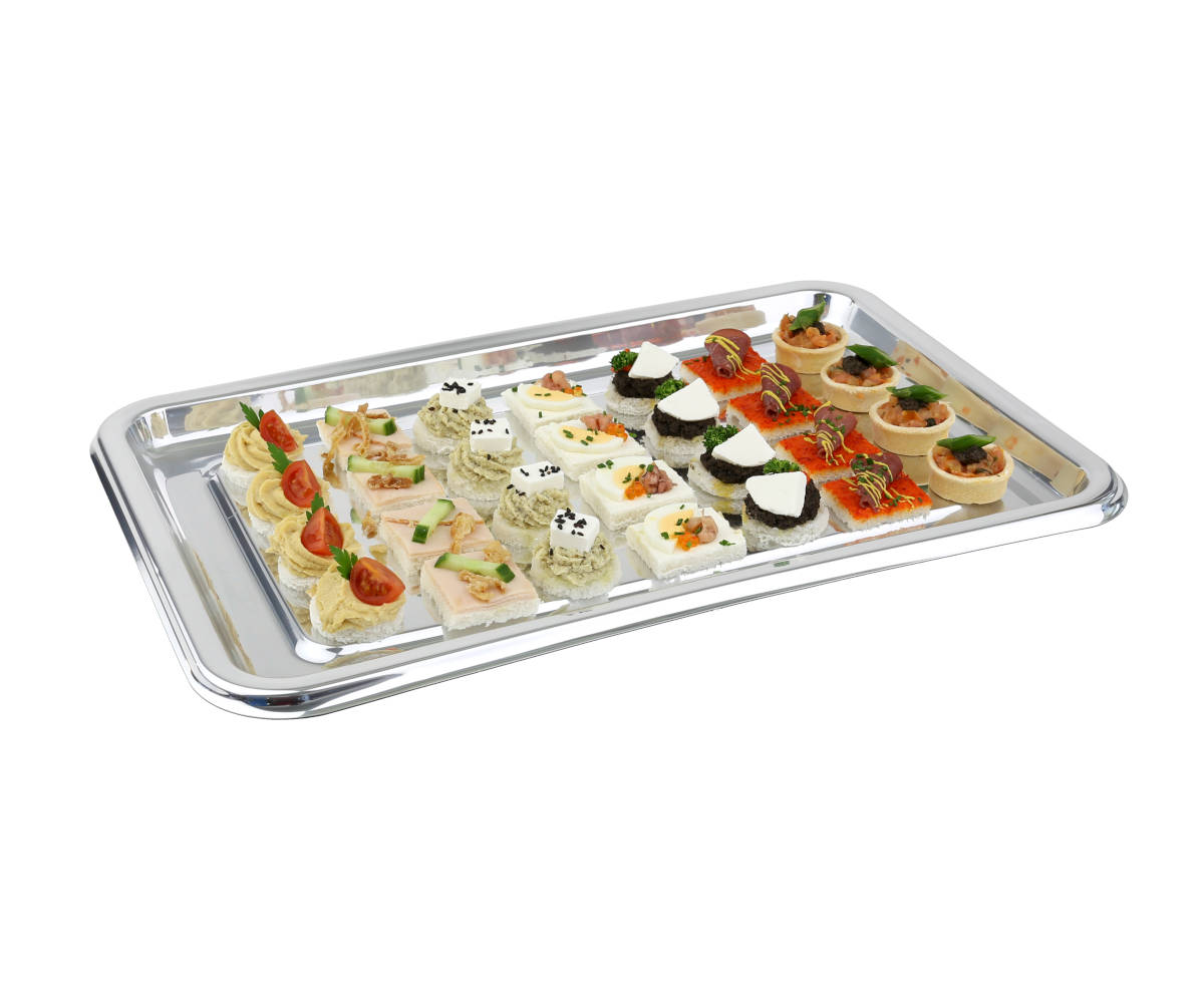 Silberplatte de Luxe 318 rechteckig 46x30cm, 50 Stück