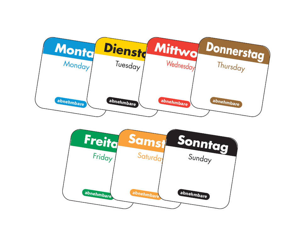 Date-It Label "Freitag" ablösbar grün 25x25mm, 1000 Stück