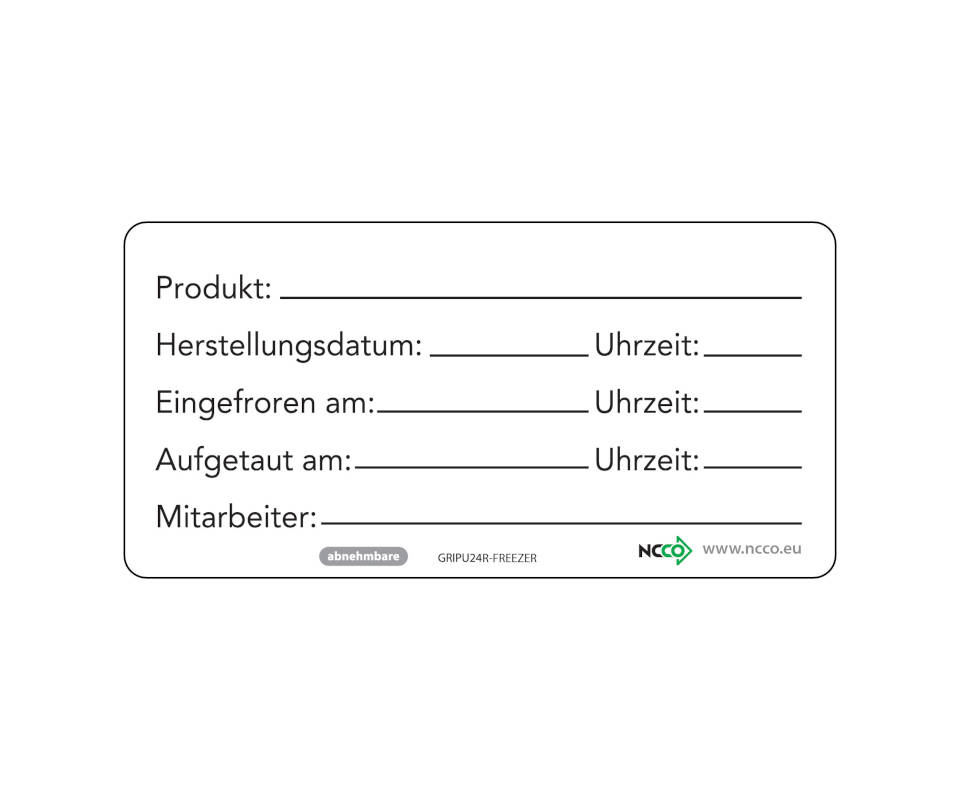 Date-It Label "Multi-Tiefkühlung" ablösbar weiß 50x100mm, 500 Stück