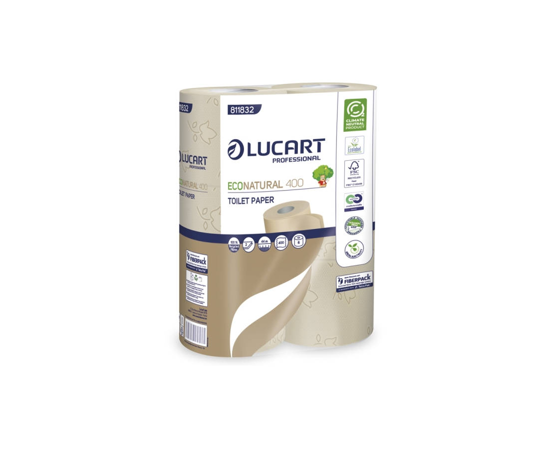 ECO Natural Toilettenpapier 400 Kleinrolle Standard , 30 (5x6) Rll./Pack
