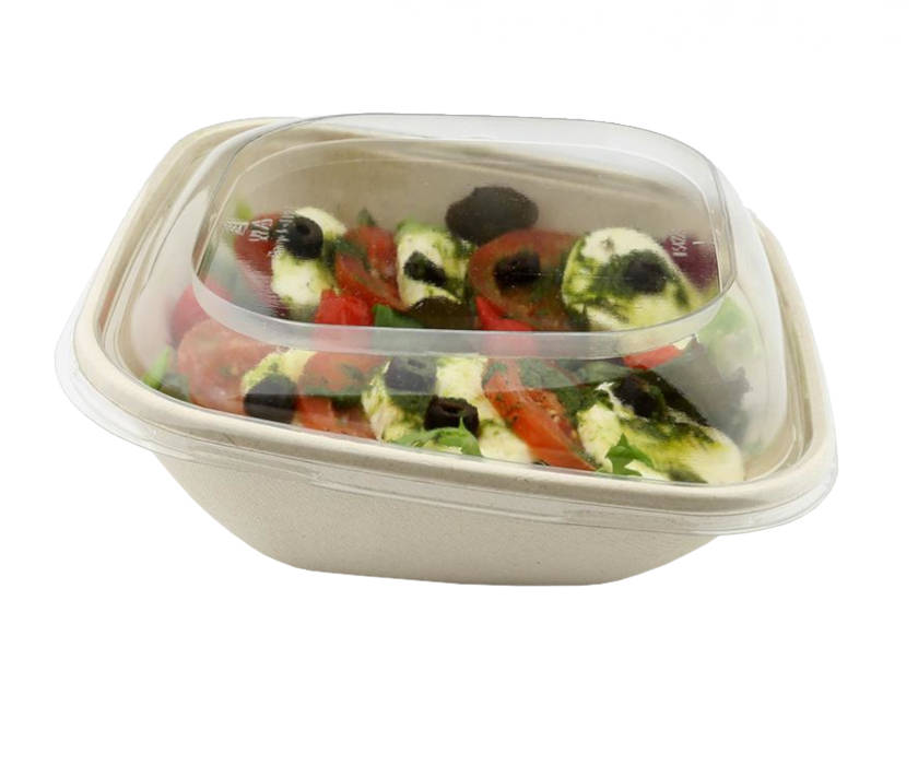 BEPULP Deckel quadratisch rPet transparent für #12352, 6x50 Stück