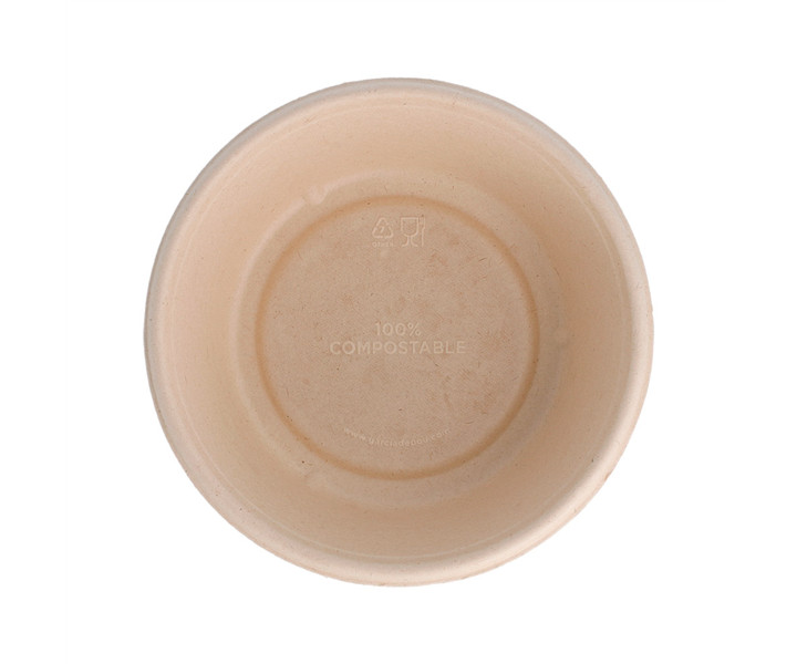 Salatschale Bagasse braun 500/600ml, 8x50 Stück