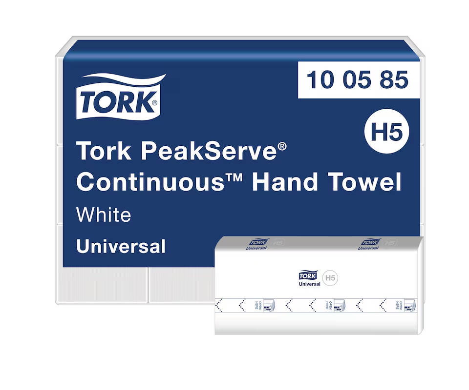 Tork PeakServe® Endlos™-Papierhandtücher Weiß H5, 100585, 4920 Blatt/VE