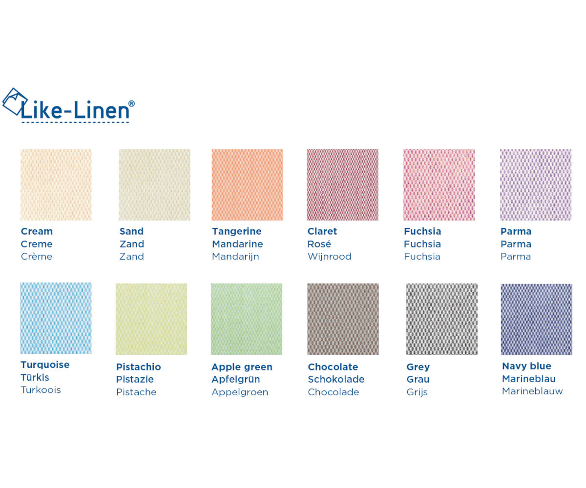 Servietten "Like Linen" bordeaux 1/4 Falz, 40x40cm, 12x50 Stück