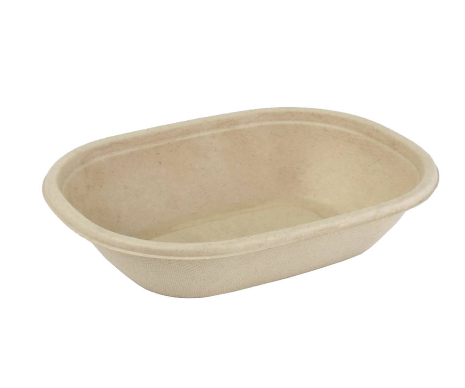 BEPULP Schale oval Bagasse 190x150x50mm, 6x50 Stück