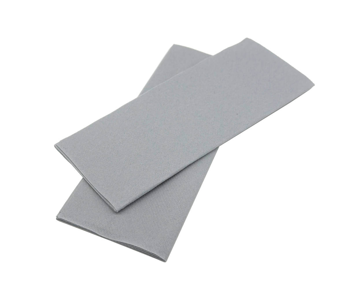 Airlaid Farbserviette grau 1/8 40x33cm, 1000 Stück