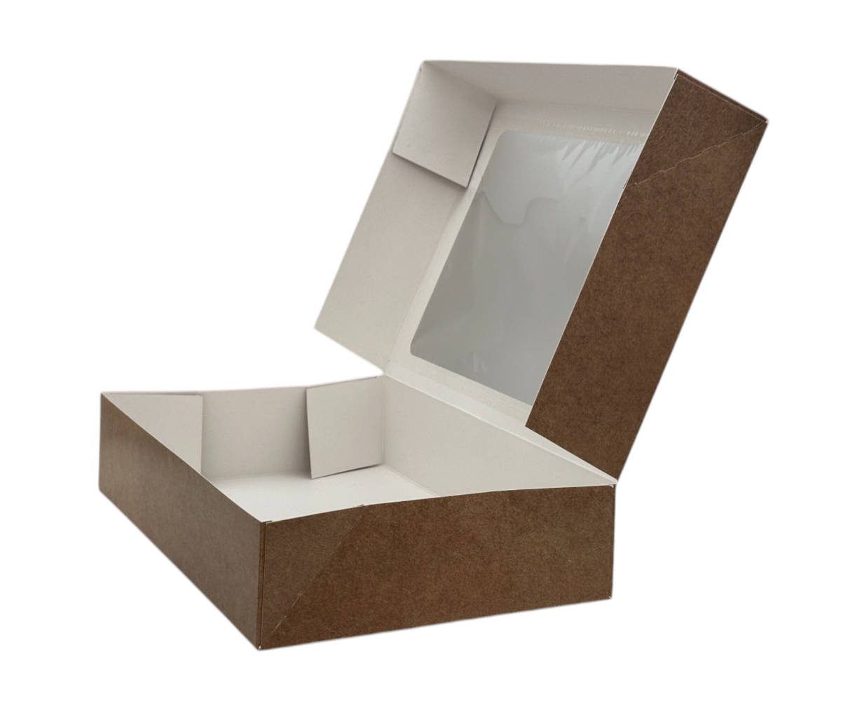 Transportkartons mit Sichtfenster small 357x247x80mm, 70 Stück