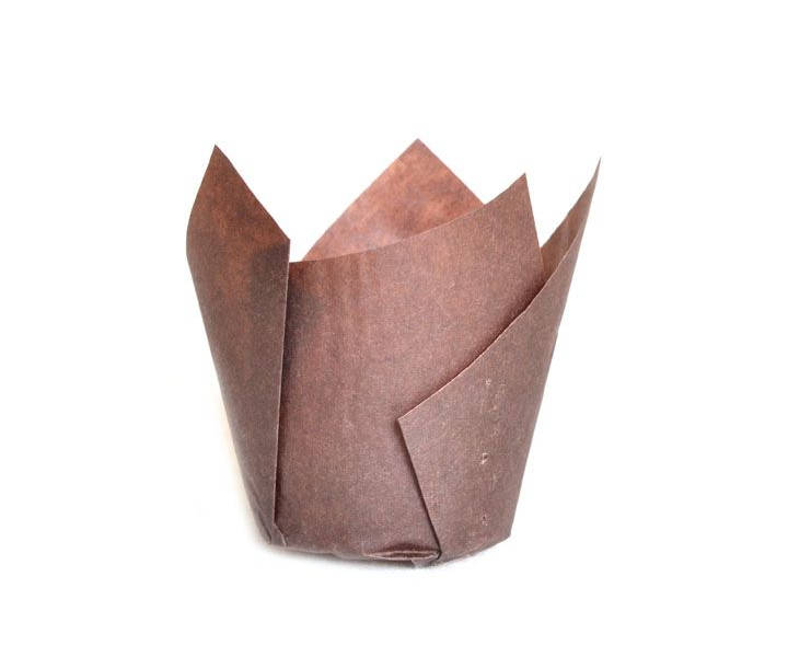 Tulip Muffin Cup dunkelbraun 50mm, 2500 Stück