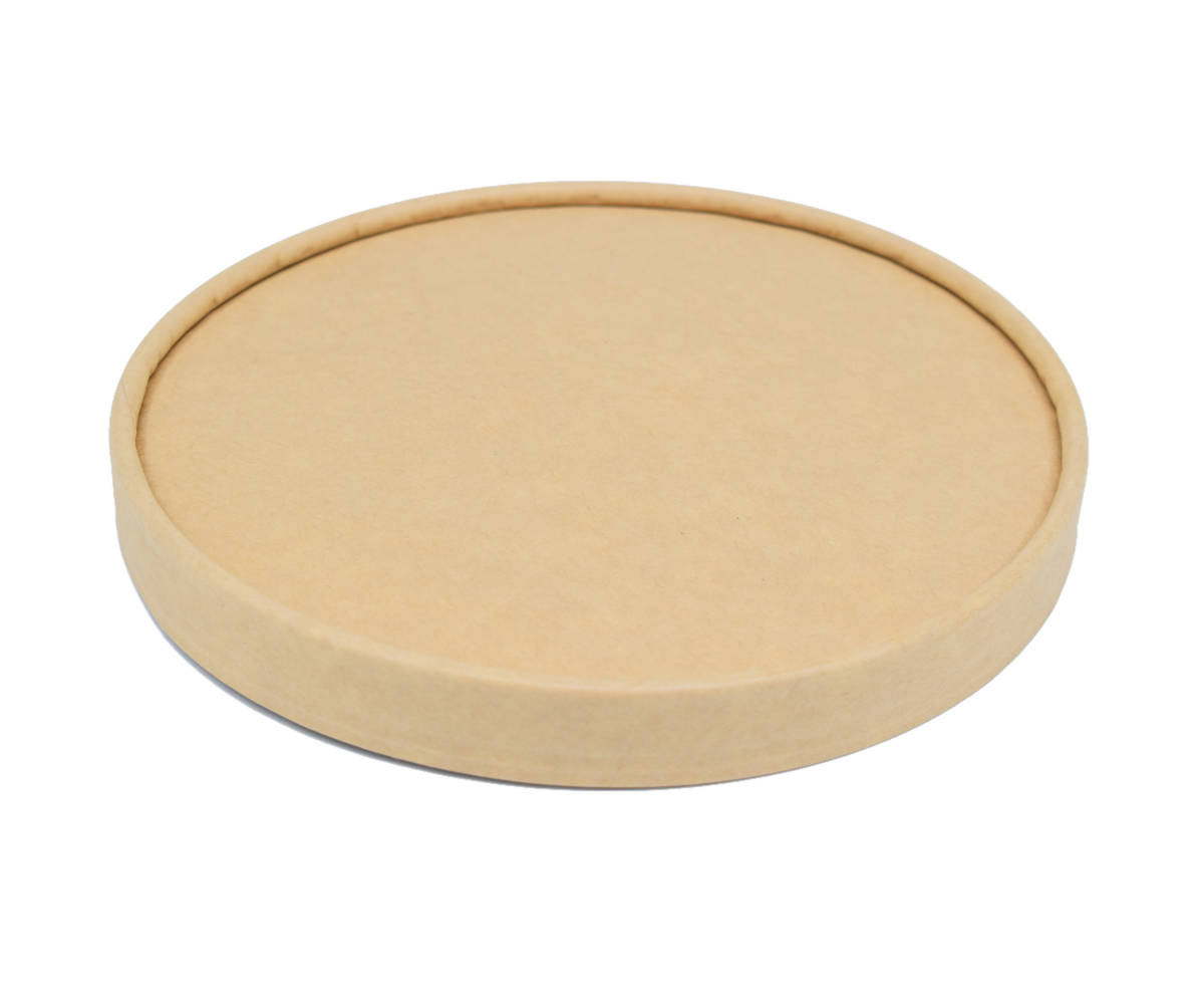 g2n Papp-Deckel Kraft braun für Salatschale Ø150mm  12x25 Stück