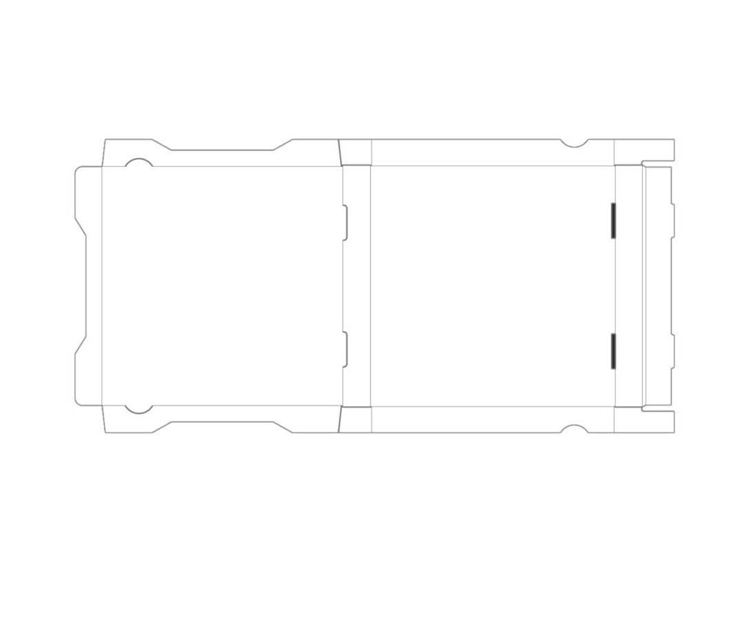 Pizza-Boxen braun 400x400x40mm, 100Stk.