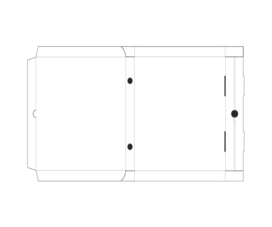 Pizza-Boxen braun 600x400x50mm, 50 Stück