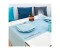 Servietten "Like Linen" türkis/hellblau 1/4 Falz, 40x40cm, 12x50 Stück